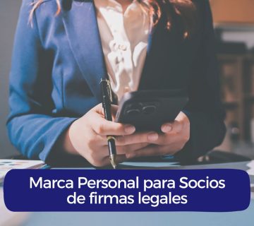 Socio de despacho de abogados construyendo su marca personal estratégica
